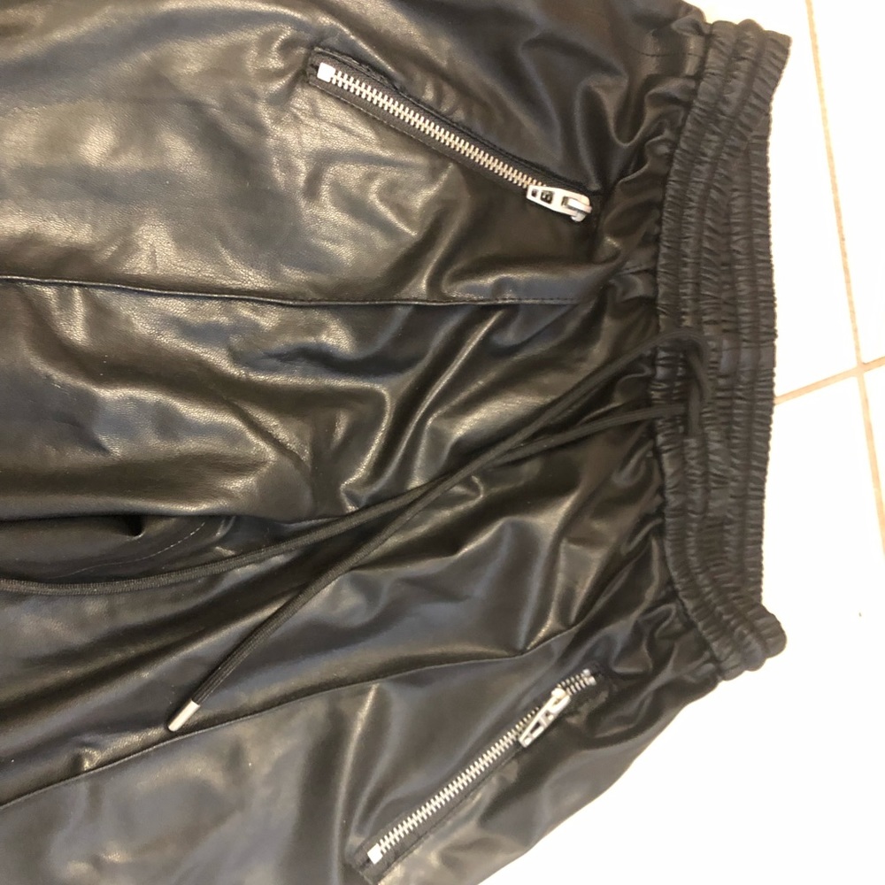 Blank nyc size 24 vegan leather joggers